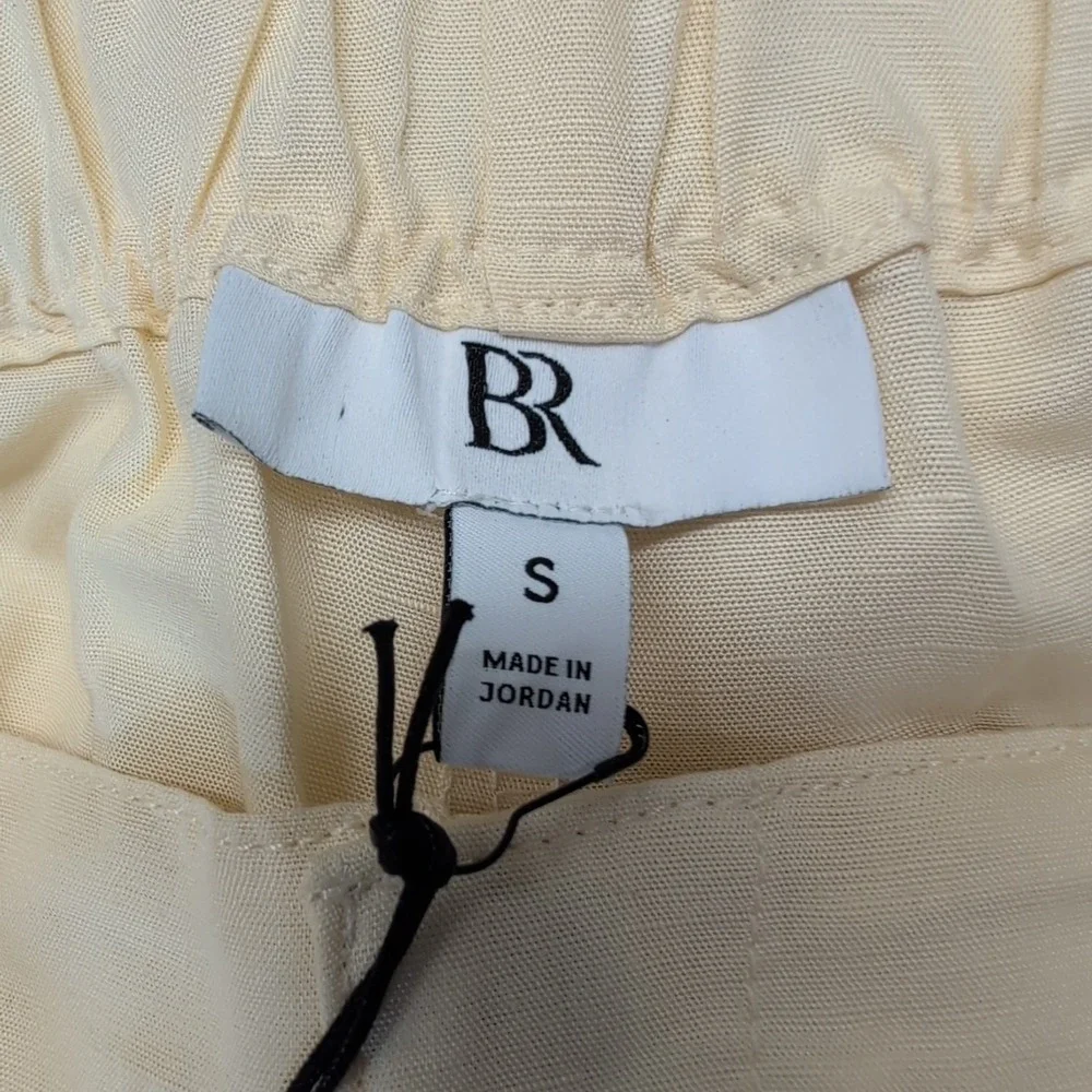 NWT Banana Republic Arcata Tencel‎ Linen Easy Pants Yellow Women's Small